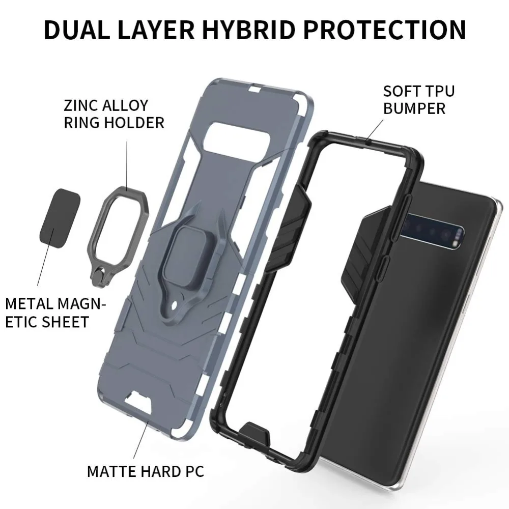 Case For Samsung Galaxy S10 S9 S8 Plus S10e Note 9 Cover Ring Kickstand Case For Samsung A70 A60 A50 A40 A30 A20 A10 A90 A80  (9)