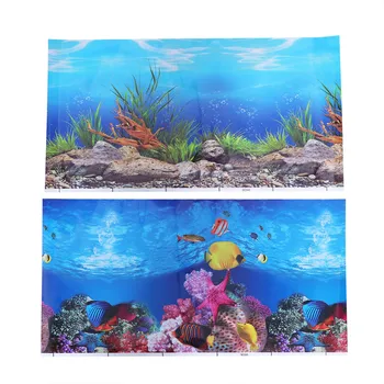 

1PC Aquarium Background Beautiful Decorative Adhesive Backdrop Pictures