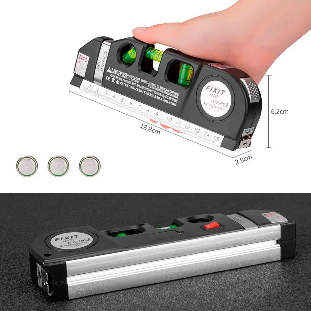 Laser Level Vertical Measure Line Tape Adjusted Multifunction Standard