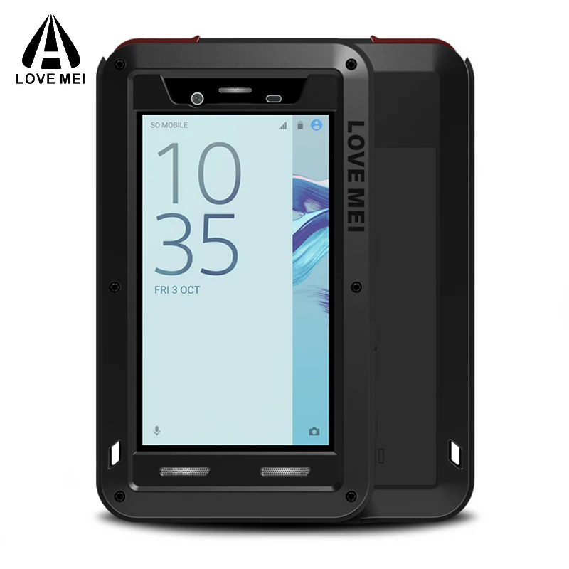 

sFOR SONY Xperia X Compact Case +Gorilla Glass Full Body Protective Aluminum Shockproof Armor Cover sFOR SONY X Compact Case