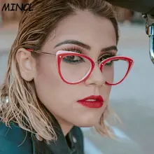 Ultralight Cat Glasses Women Summer New Style Retro Simple Eyewear Frames UV400 Clear Lens Ladies Goggles Optical Frame FML