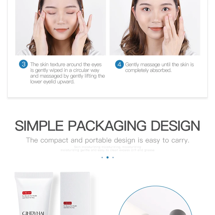 OEM moisturizing nourishing anti wrinkle eye cream for dark circles