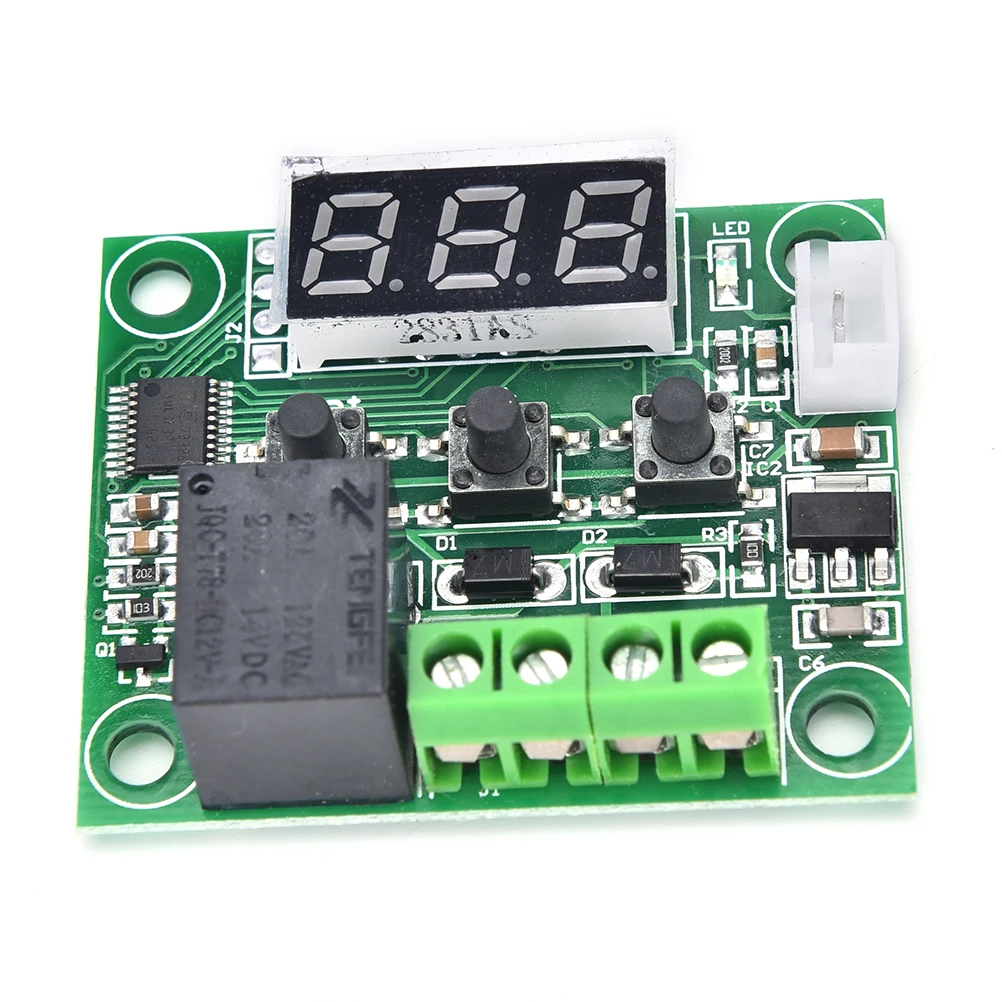 

JETTING DC 12V Mini Thermostat Regulator Digital Temperature Controller for Incubator Temp. Control Switch Plate