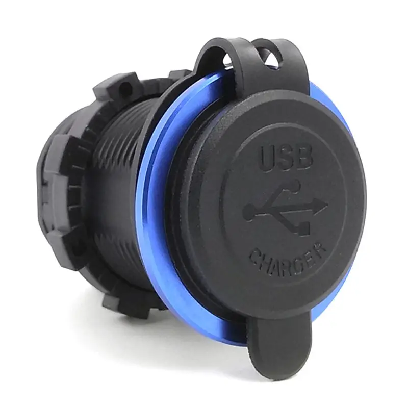 DIY 12V 24V Dual USB Автомобильное зарядное устройство адаптер питания панель 5V 2.1A для