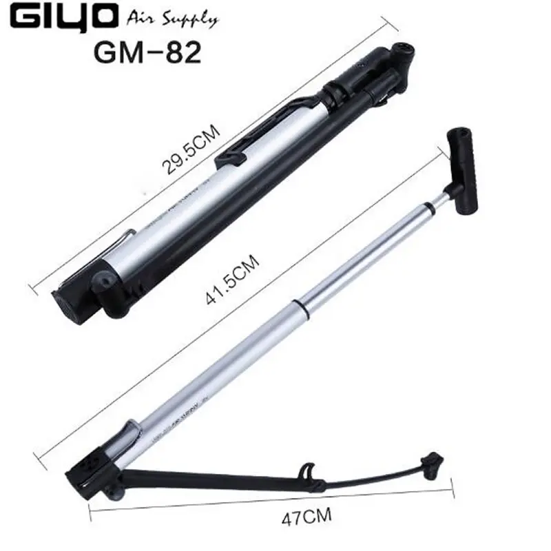 

GIYO 140psi Bike Floor Pump Ultralight Bicycle Pump Schrader Presta Mini Riding Bike Pump High Pressure Cycling Foot Air Pump