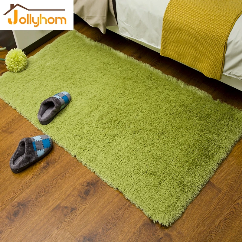 Hot sale 1pc Soft Solid Color Carpet Anti Skid Rectangle Area Rug