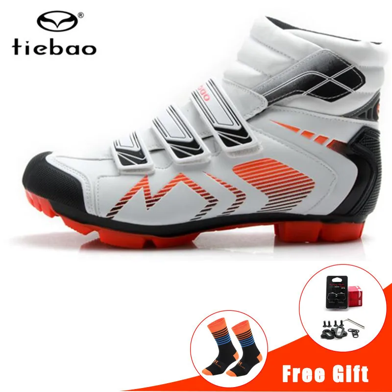 

Tiebao Cycling Shoes Men 2019 Professional Winter Bicycle MTB Bike Racing Shoes Windproof Warm Athletic Self-Locking Ankle Boots