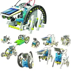 Горячая 13 в 1 робот, работающий от солнечной энергии комплект DIY игрушка солнечная мощность ed игрушки Трансформация Робот комплект