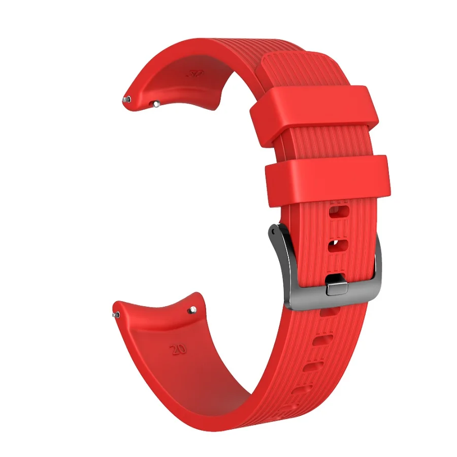 Silicone Watchband Strap - 20mm Adjustable Bracelet