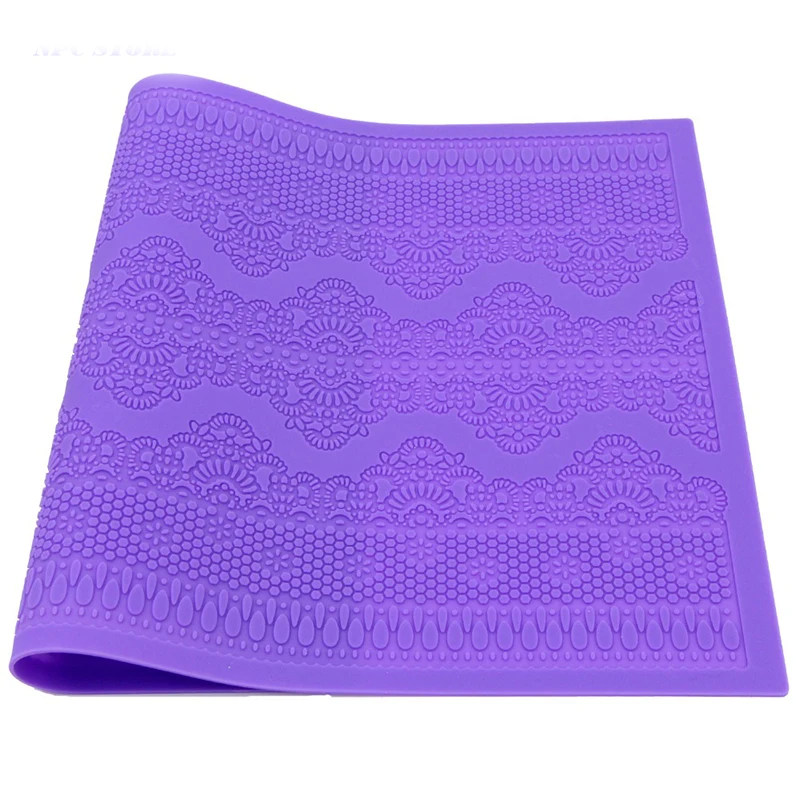 Flower Pattern Silicone Lace Mat Kitchen Sugar Lace Pad Silicone Baking