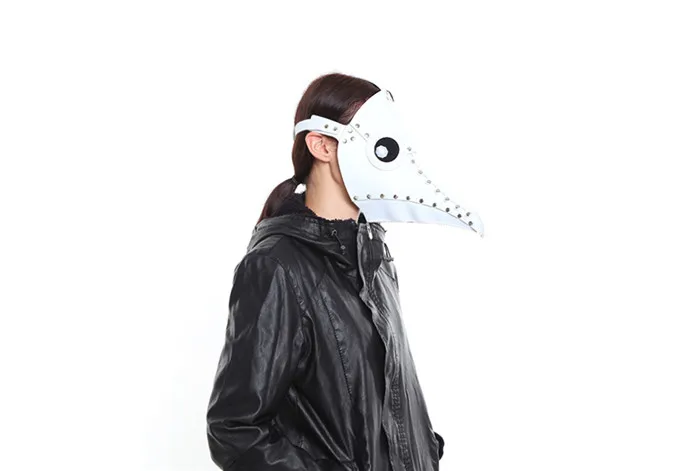 Стимпанк для мужчин и женщин чума доктор птица маска длинный нос готический Хэллоуин черная кожаная маска маски для лица Ретро костюмы