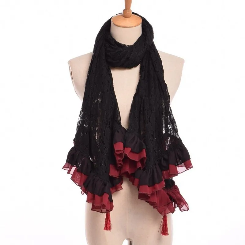 Lace Falbala Scarf (4)