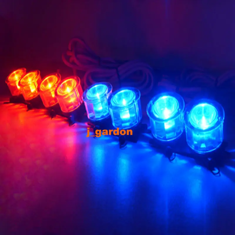 VSLED 2x 4 LED 3W Flashing Beacon Recovery Light Emergency Warning