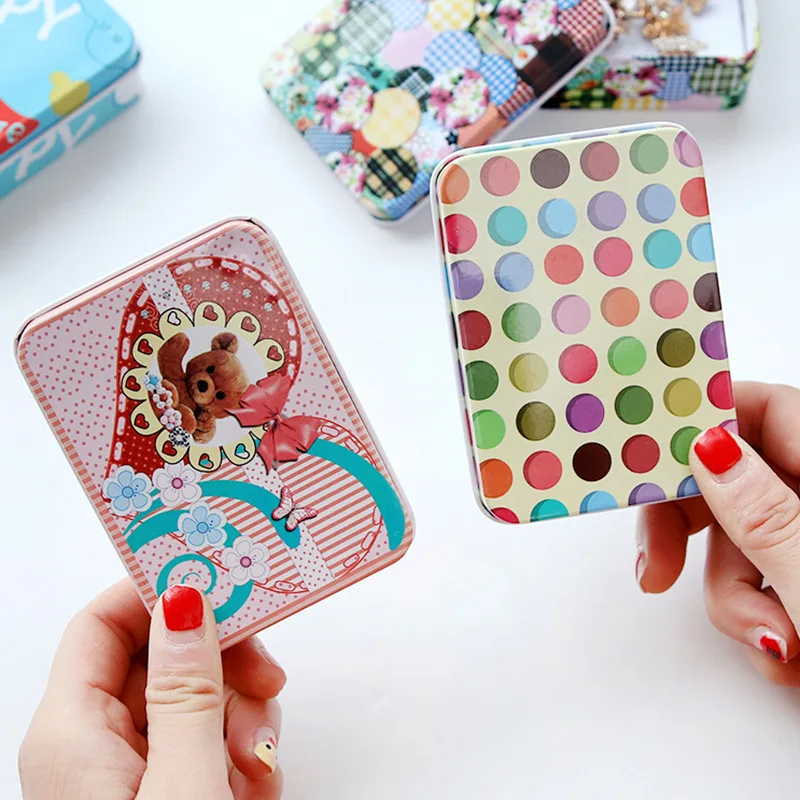 BalleenShiny Mini Cute Cartoon Tin Metal Drawer Receive Storage Box Candy Box Case Home Organizer Jewelry Container Gift Home BalleenShiny Mini Cute Cartoon Tin Metal Drawer Receive Storage Box Candy Box Case Home Organizer Jewelry Container Gift Home