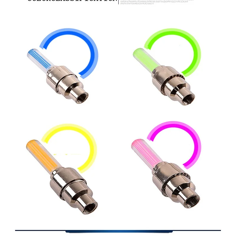 Bike Light Mountain Wheel Fluorescent Rods Hots Wheels Gas Nozzle Lights Bicycle Valve Lighting | Спорт и развлечения