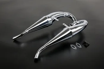 

New products double powerful side pipe set 85318 for Rovan 1/5 scale gas rc baja