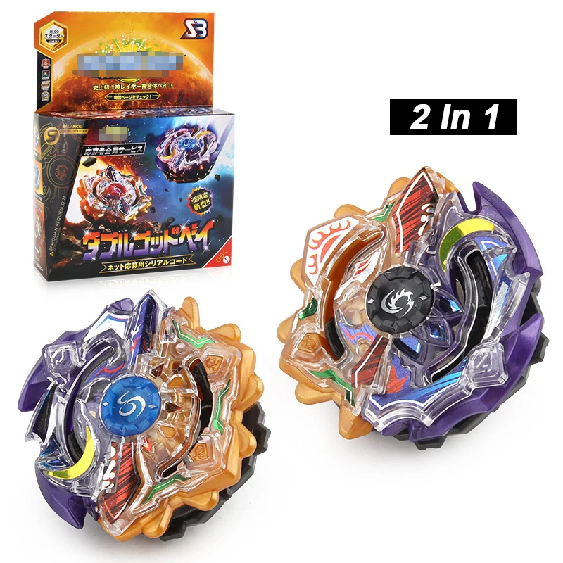 

2Pcs/Lot Beybleyd Burst Beybleyd Toys for Children with Launcher in Box Metal Fusion Spinning Top Bey Blade Blades Toy For Kids