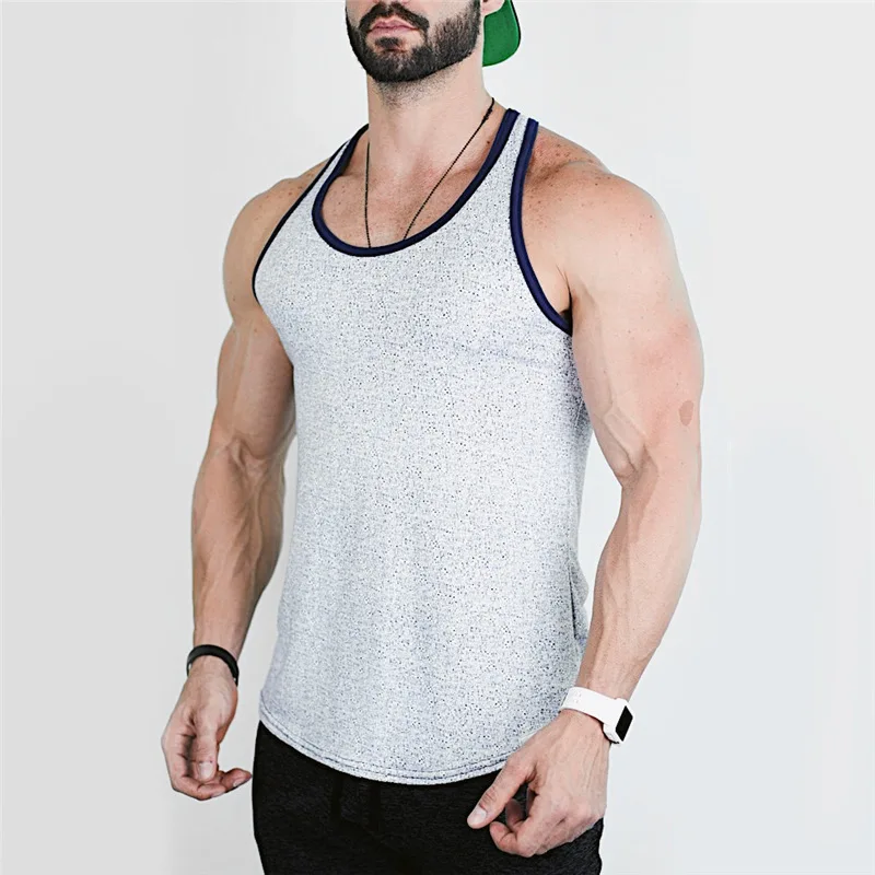 New Mens Sleeveless tank top Summer pure color Cotton Male Tank Tops ...