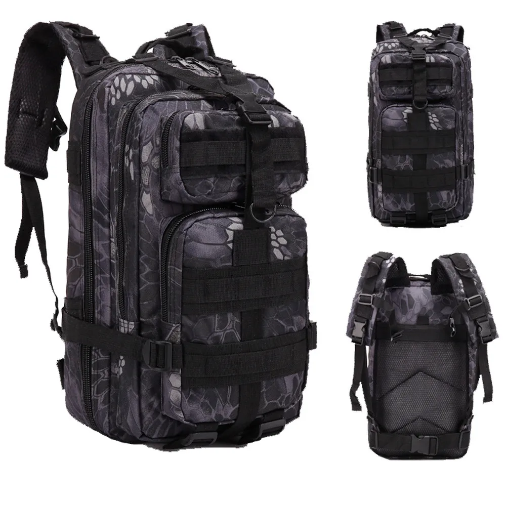 

20193P Outdoor Military Tactical Backpack 30L Molle Bag Army Sport Travel Rucksack Camping Hiking Trekking Camouflage Bag #Zer