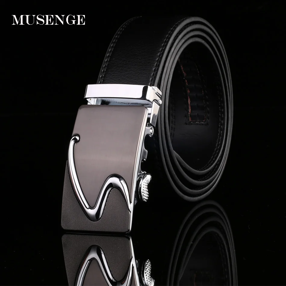 Ремень мужской кожаный автоматический дизайнерский пояс от Musenge|belt high quality|designer