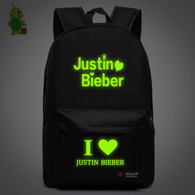 Buy Justin Bieber Luminous Backpack I Love Justin