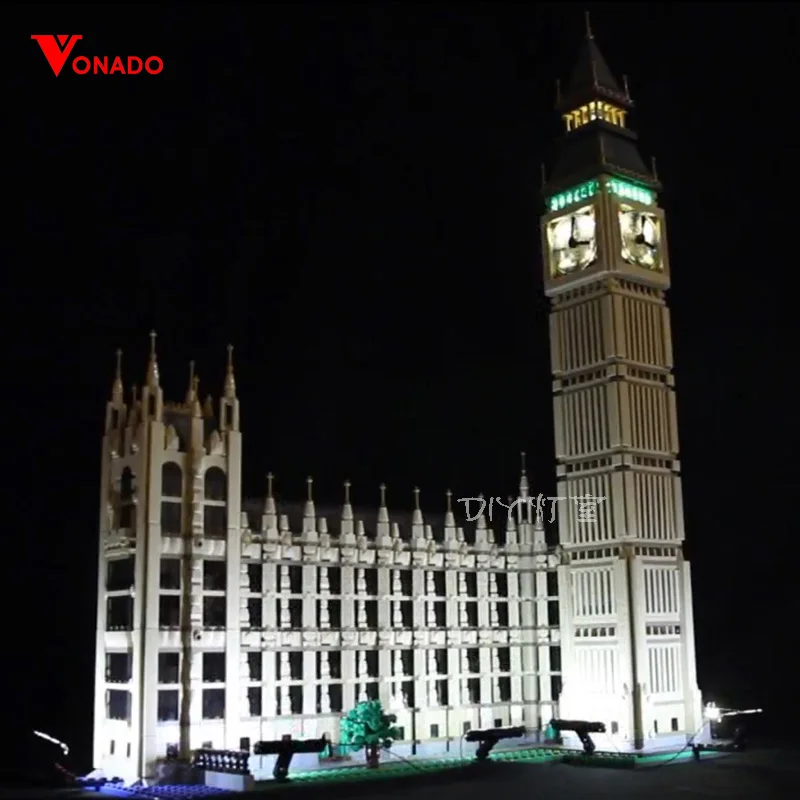 

LED Light Kit for lego 10253 Compatible 17005 City Creator Big Ben Building Blocks Bricks Toys (only light with Battery box)