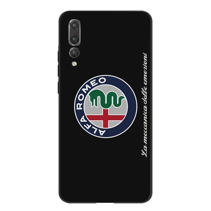 Desxz Cell Phone Case Silicone Alfa Romeo Logo For Huawei P Smart P8 P9 P10 P30 P20 Lite Pro Mini Cover