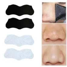 10 pçs máscara removedor de cravo tiras nasais cabeça preta nariz ponto casca fora da etiqueta rosto acne whitehead poros máscara de limpeza