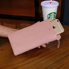 Fashion Genuine Leather Women Wallet Bag Luxury Ladies Long Wallet Female Coin Purse Girls Clutch Wallet Carteira Feminina 2019 weichen fashion casual hasp women wallet candy color pu leather long female clutch coin purse portable wallet carteira feminina