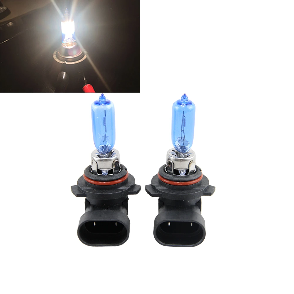 2x 9012 12v 55w Halogen Headlight Bulb With Quartz Glass High Wattage ...