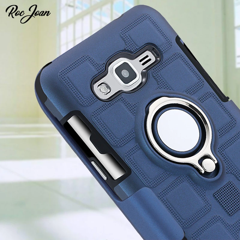

Roc Joan Matte Ice Feel Case For Samsung Galaxy Grand Prime G530 / J2 Prime Armor Metal Ring Shock Proof Silicone PC Coque