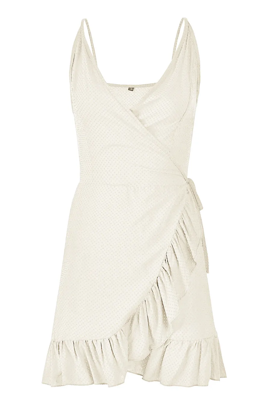 Gladiolus Polka Dot Summer Dress Women Spaghetti Strap V Neck Backless Sexy Ruffles Mini Women Dress Casual Beach Ladies Dresses (36)