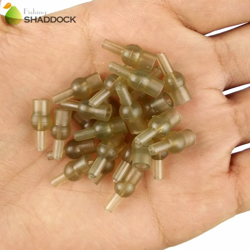 50 Pcs الكارب الصيد المطاط توليب الصيد الخرز سريعة تغيير عقدة حامي عازلة الخرز أداة الحفارات وصلة دوّارة لصيد الأسماك