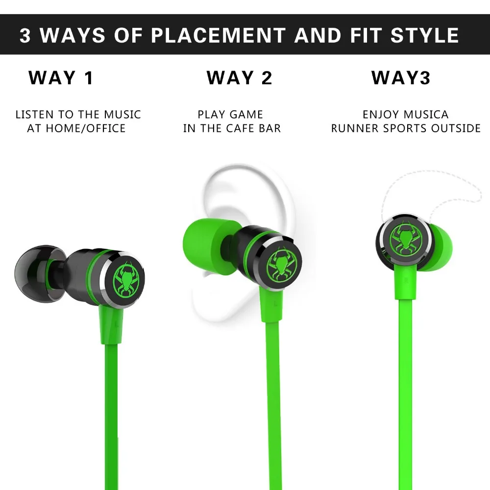 Fone de Ouvido com Microfone Fone de Ouvido Hammerhead In-ear Gaming Handsfree Fones Estéreo Comparação Razer v2 Pro G20 Fio - Image 3