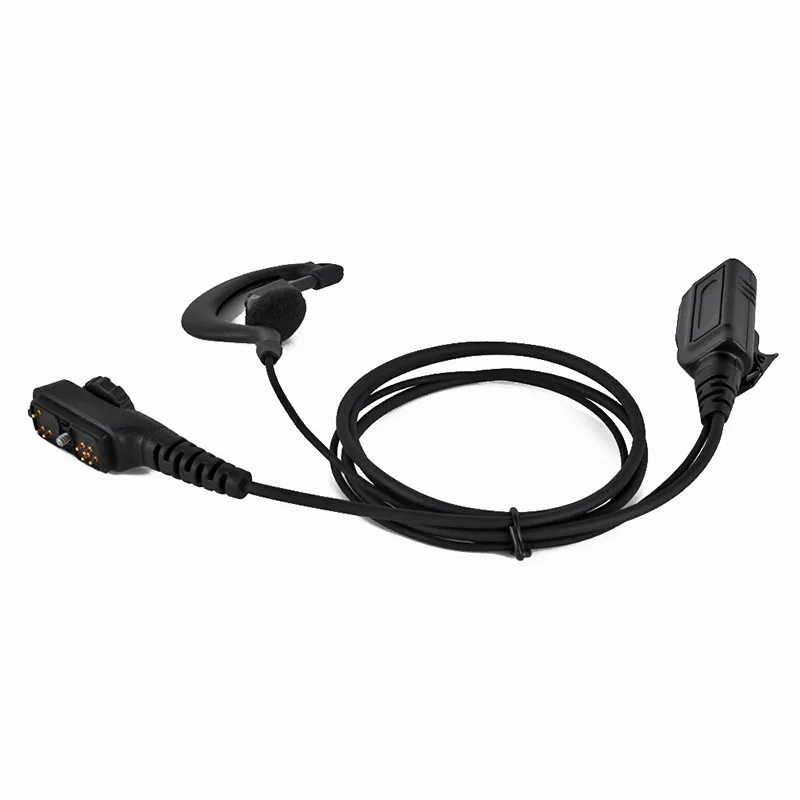 Черные G-образные наушники с ушным крючком для рации Hytera HYT PD780 гарнитура