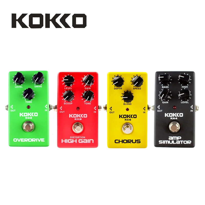 KOKKO KO2/KA4/KC6/KH8 Overdrive/симулятор AMP/хор/педали для электрогитары с высоким