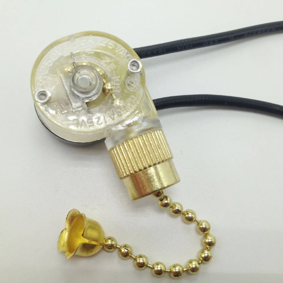 Zipper Switch Wall Light Switch Ceiling Fan Switch 2 Wire Single