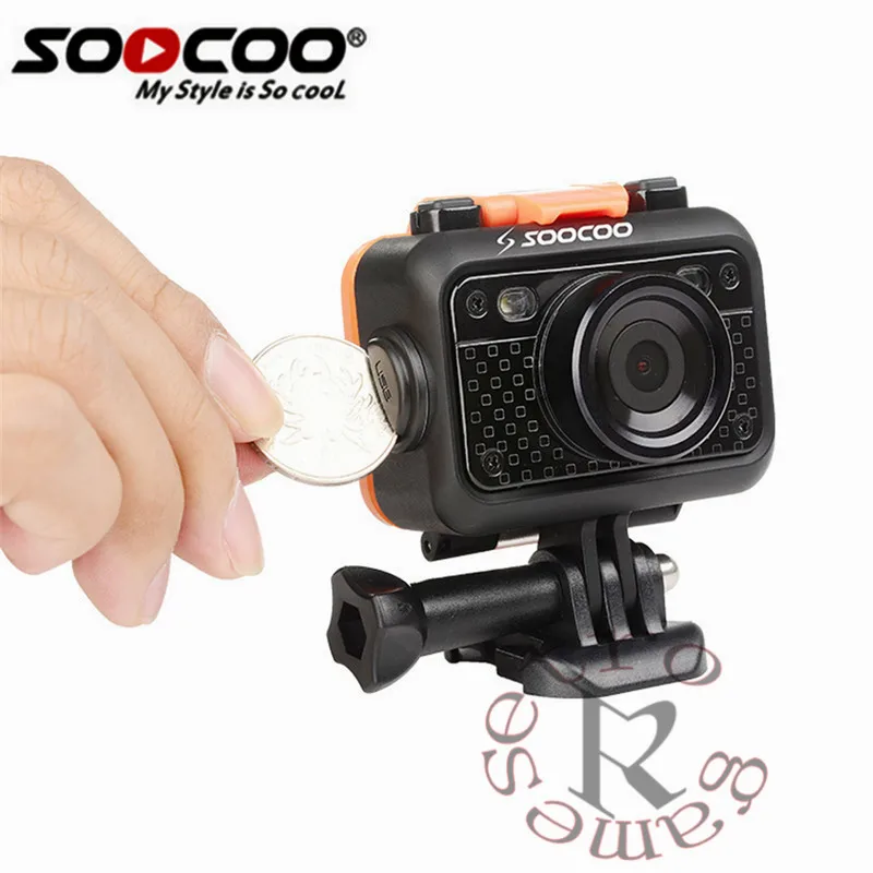 SOOCOO S60 HD 1080P WiFi Спортивная экшн-камера 170 градусов широкоугольный объектив 60 м водонепроницаемый 2,4G беспроводной пульт дистанционного управления