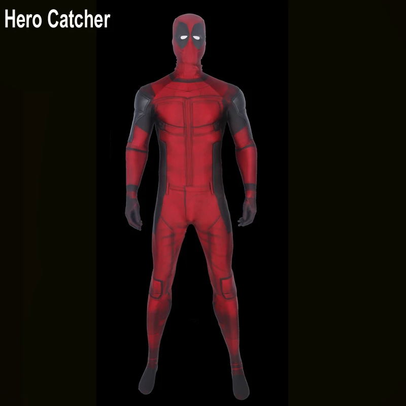 

Hero Catcher Top Quality Deadpool Costume Muscle Padding Deadpool Cosplay Costume For Halloween