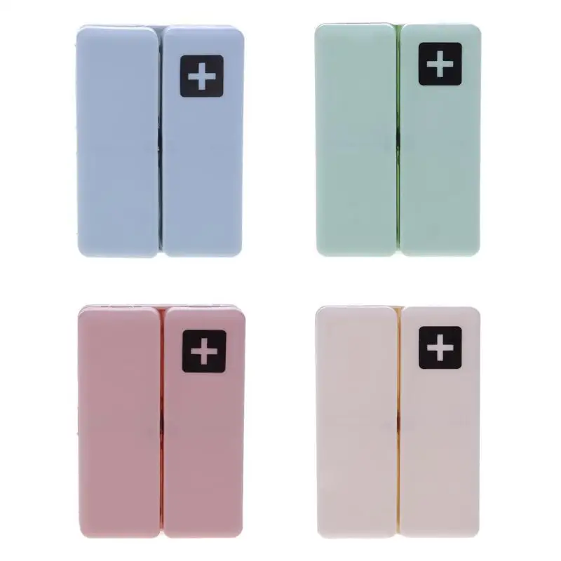 

Creative 7 Days Weekly Folding Small Cartridge Portable Tablet Storage MiniSealed Large-Capacity Vitamins Pill Box Splitter Case