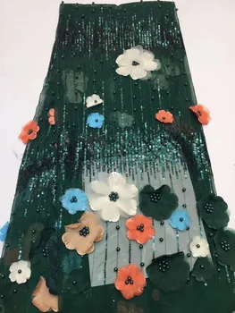 

African Lace Fabric 2019 High Quality Lace, 3D Lace African Dresses For Women, Africa Net Lace Fabric RF403