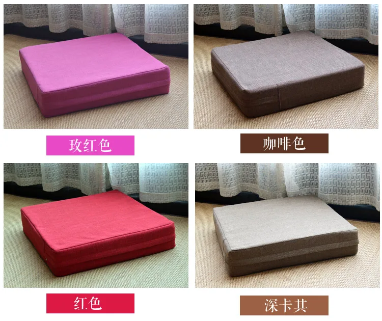 Wovenwomen лайнер квадратная подушка для медитации японский стиль напольные подушки большое сиденье татами футон