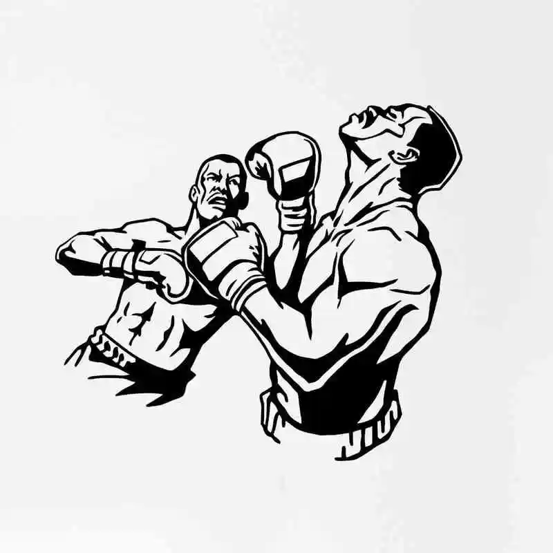 

DCTAL Boxing Glove Sticker Kick Boxer Play Car Decal Free Combat Posters Vinyl Striker Wall Decals Parede Decor