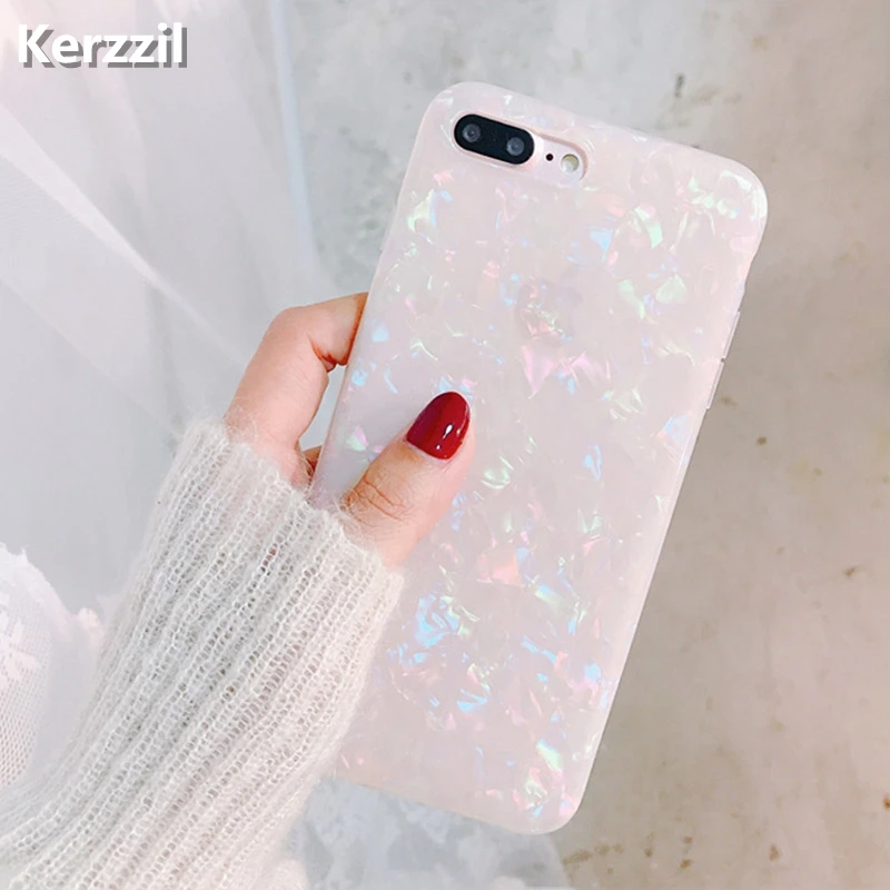 Блестящий чехол Kerzzil для телефона iPhone 7 8 6 6S Plus чехлы с блестящим рисунком мечты X XS