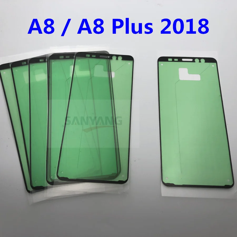 Для Samsung Galaxy A8 Plus 2018 A530 A730 A730F Оригинальный ЖК-дисплей передняя рамка Клейкая