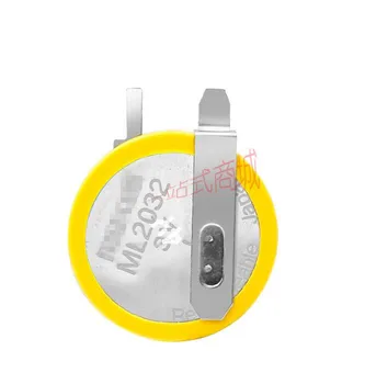 

10PCS Japan ML2032 Button 3V Rechargeable Battery Replace CR2032 3V Battery Solder Leg Spot