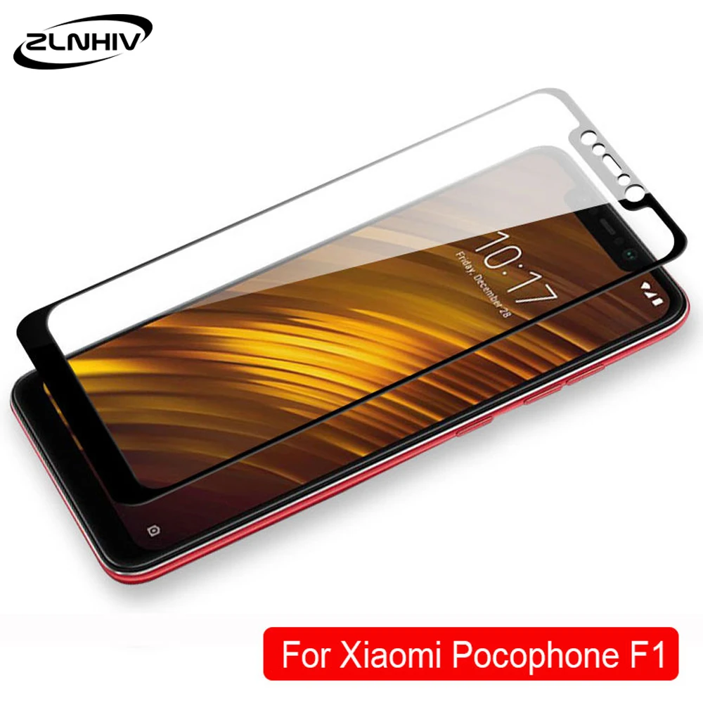 Закаленное стекло ZLNHIV для xiaomi mi pocophone f1 a1 a2 lite play on glass Защитная пленка смартфона
