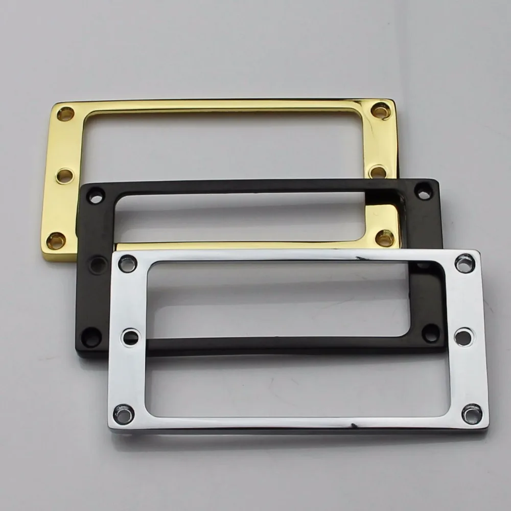 

2 PCS FLAT NECK GUITAR HUMBUCKER PICKUP FRAME MOUNTING RING CR/BK/GD