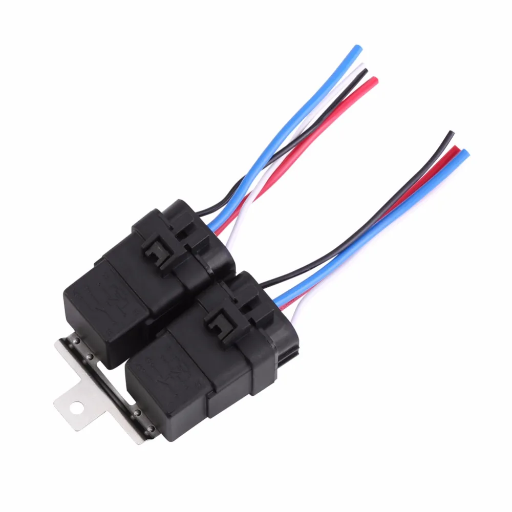 

1 Set 12v DC 40A 4Pin Automobile Relay Wire Waterproof Integrated Car Auto Socket