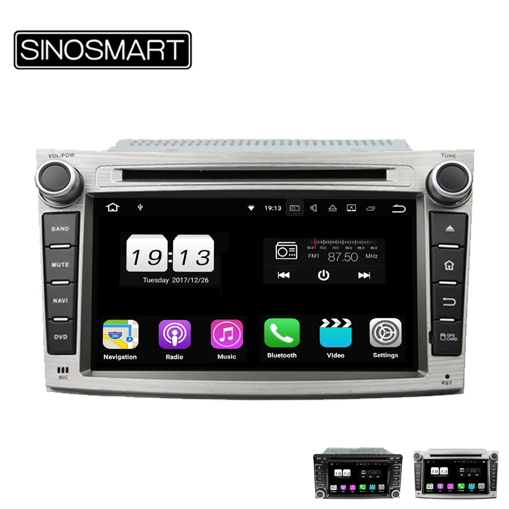 

SINOSMART Android 9.0 4G RAM 8 core CPU Car Audio DVD GPS Navigation player for Subaru Forester/Impreza/Legacy Outback